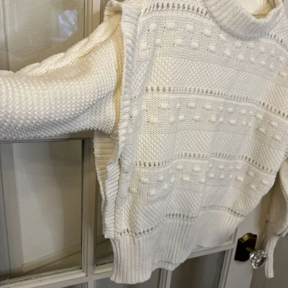 White Sweater Women's M Ana A New Approach